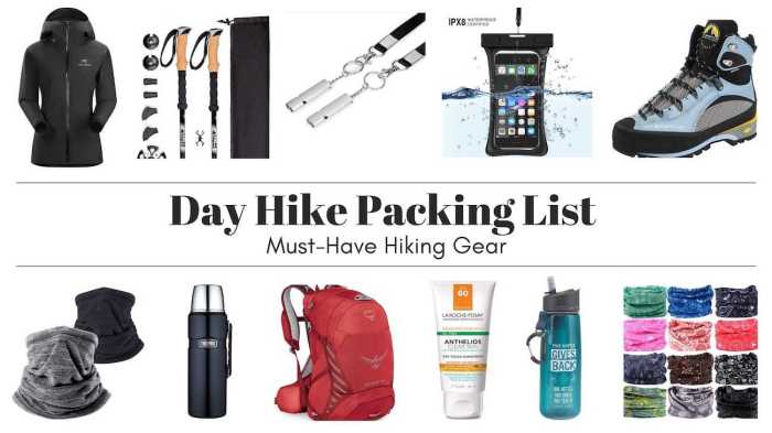 Hiking and Trekking Packing List