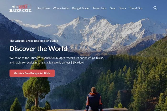 Backpacking Adventure Travel Blogs